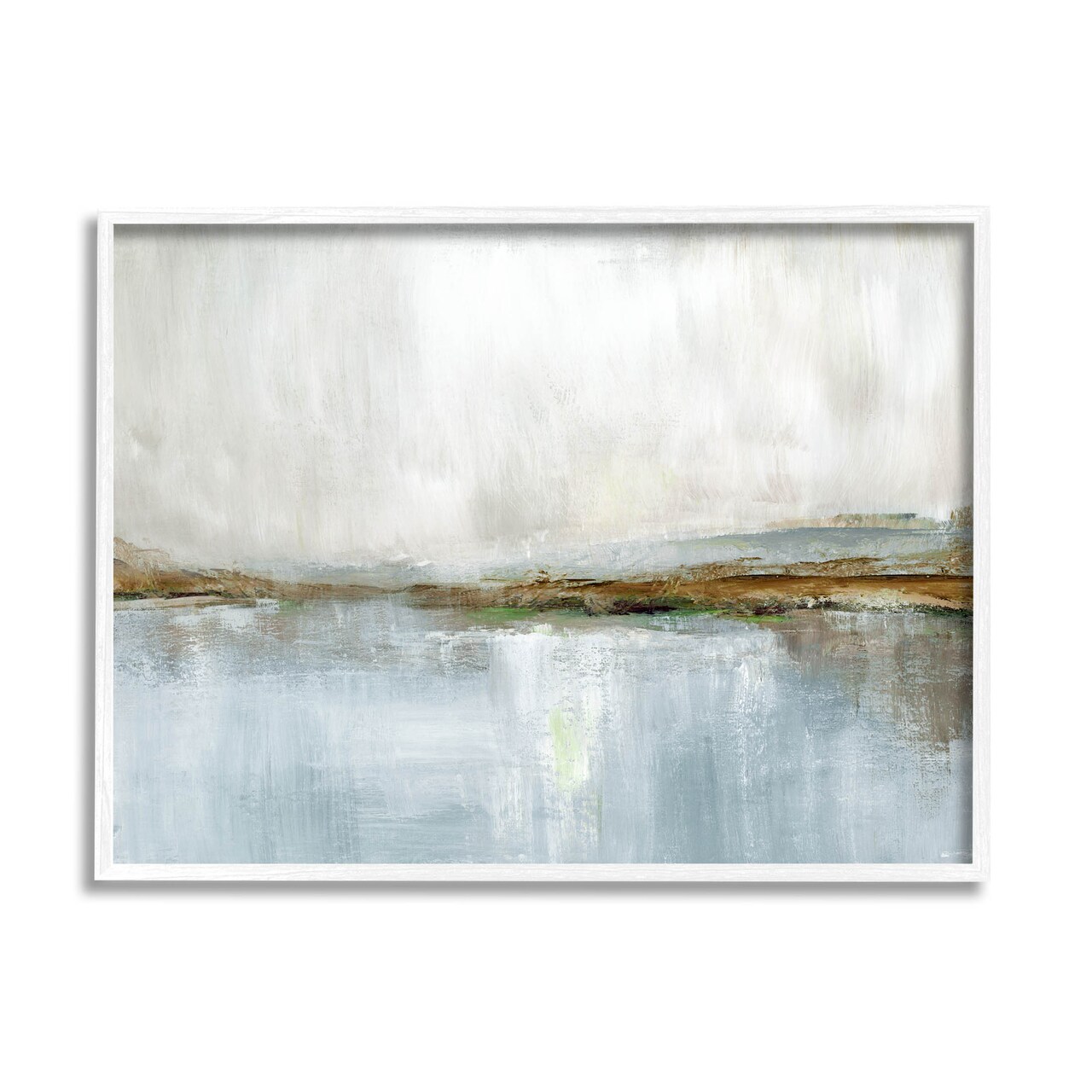 Stupell Industries Cloudy Abstract Landscape Scene Framed Giclee Art